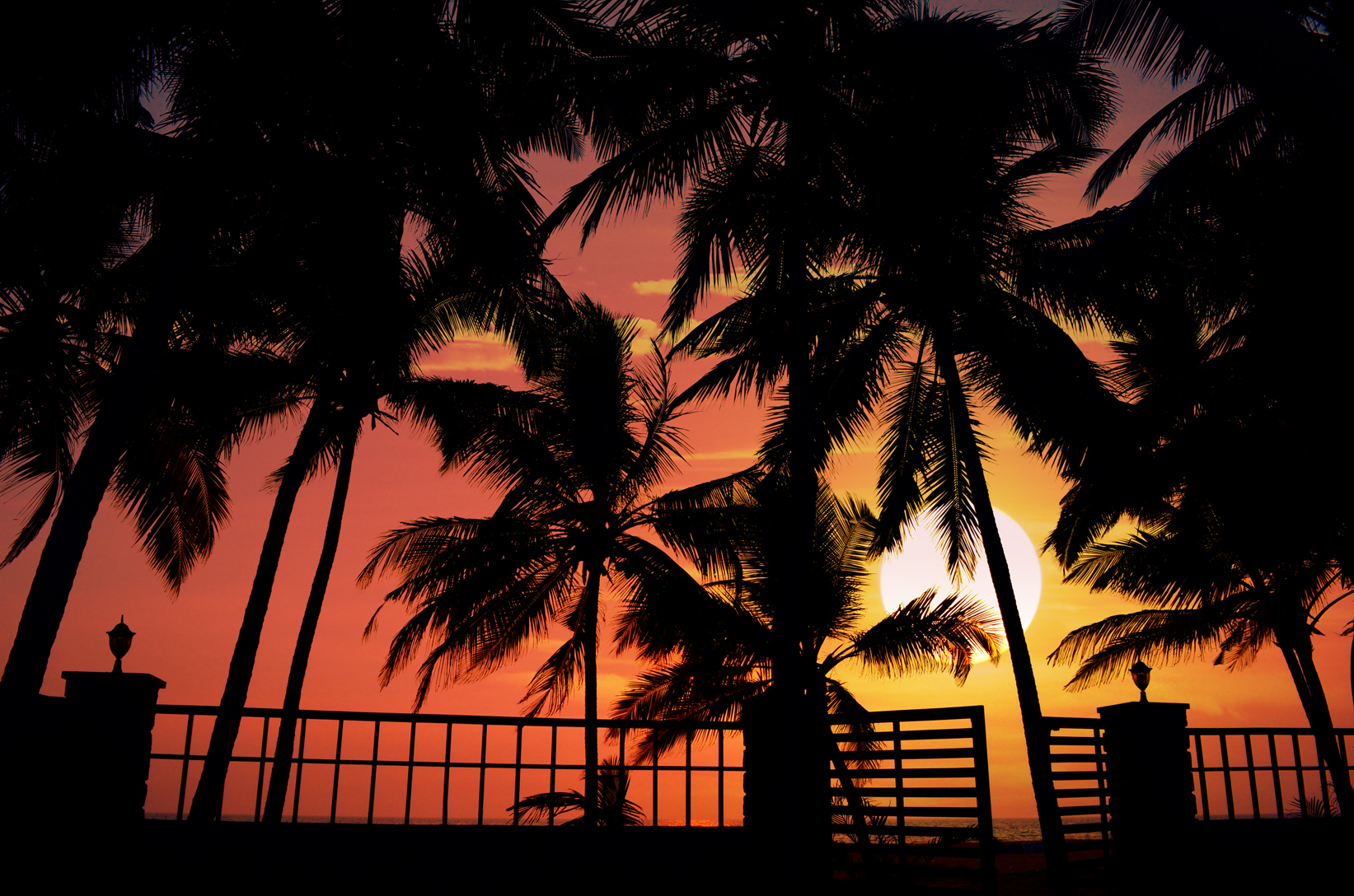 Sunset at Beach house